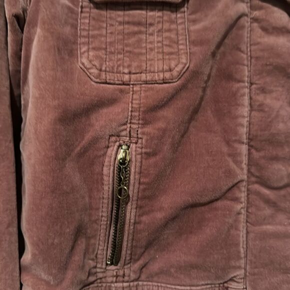 Hollister Dusty Rose Velvet Jacket Stretch Size Large - Picture 3 of 10